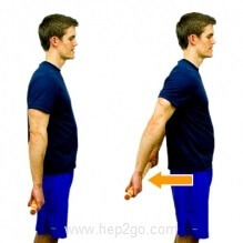 Active assisted shoulder extension using a stick