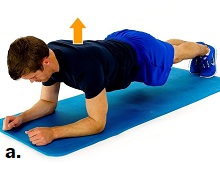 Advanced Scapular Stabilization Exercises: Modified Plank A Advanced Scapular Stabilization Exercises: Modified Plank A