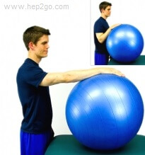 Balls Rolls: Improve shoulder flexion.  Approved use www.hep2go.com