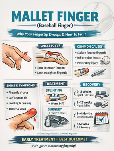 Mallet Finger: Causes, symptoms, diagnosis and treatment guide for Baseball Finger