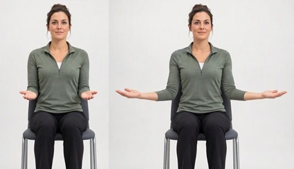 Neck Pain Exercises: Shoulder openings helps to stretch the front of the shoulder and neck and improve scapula control Neck Pain Exercises: Shoulder openings helps to stretch the front of the shoulder and neck and improve scapula control