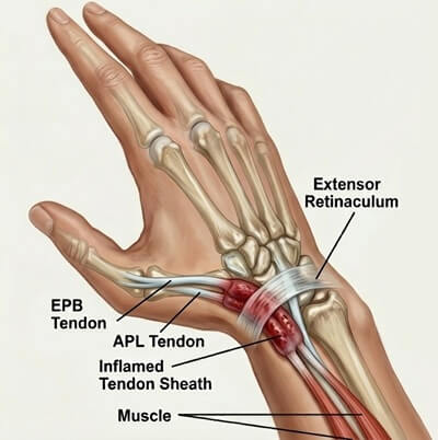 Pain In The Thumb Causes: De Quervain's tenosynovitis is one of the most common causes of thumb pain. Find out about the common causes, symptoms, diagnosis and treatment options