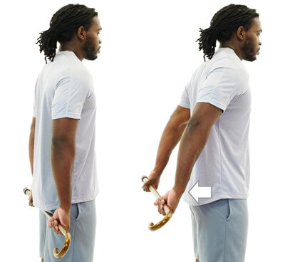 Rotator Cuff Injury Exercises: Increase range of motion with this active assisted shoulder extension using a stick