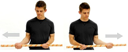 Rotator Cuff Injury Rehab Exercises: Improve shoulder rotation with this simple rotator cuff exercise. Approved use www.hep2go.com