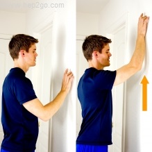 Frozen Shoulder Stretching Exercises: Finger Walks. Approved use www.hep2go.com