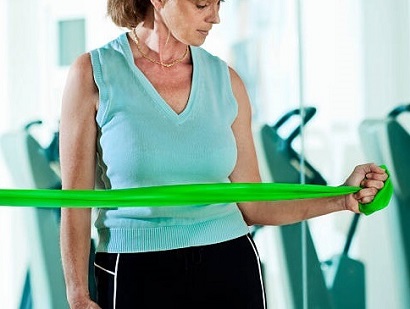 Anchored Leg Abduction With Loop Resistance Bands