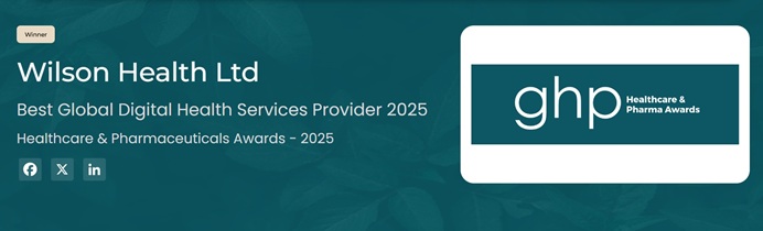 Shoulder-Pain-Explained.com, as part of Wilson Health Ltd, is incredibly proud to have won the Best Global Digital Health Services Provider Award for 2025 at the GHP Global Healthcare & Pharma Awards